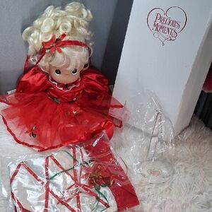 Precious Moments Happy Holly-Day Ballet Christmas Doll New